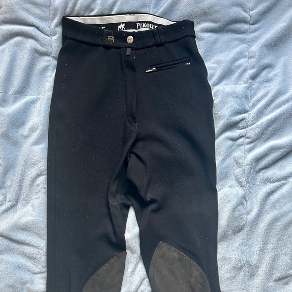 Pikeur Ladies Knee Grip Black Breeches Size 28 L - Picture 1 of 6